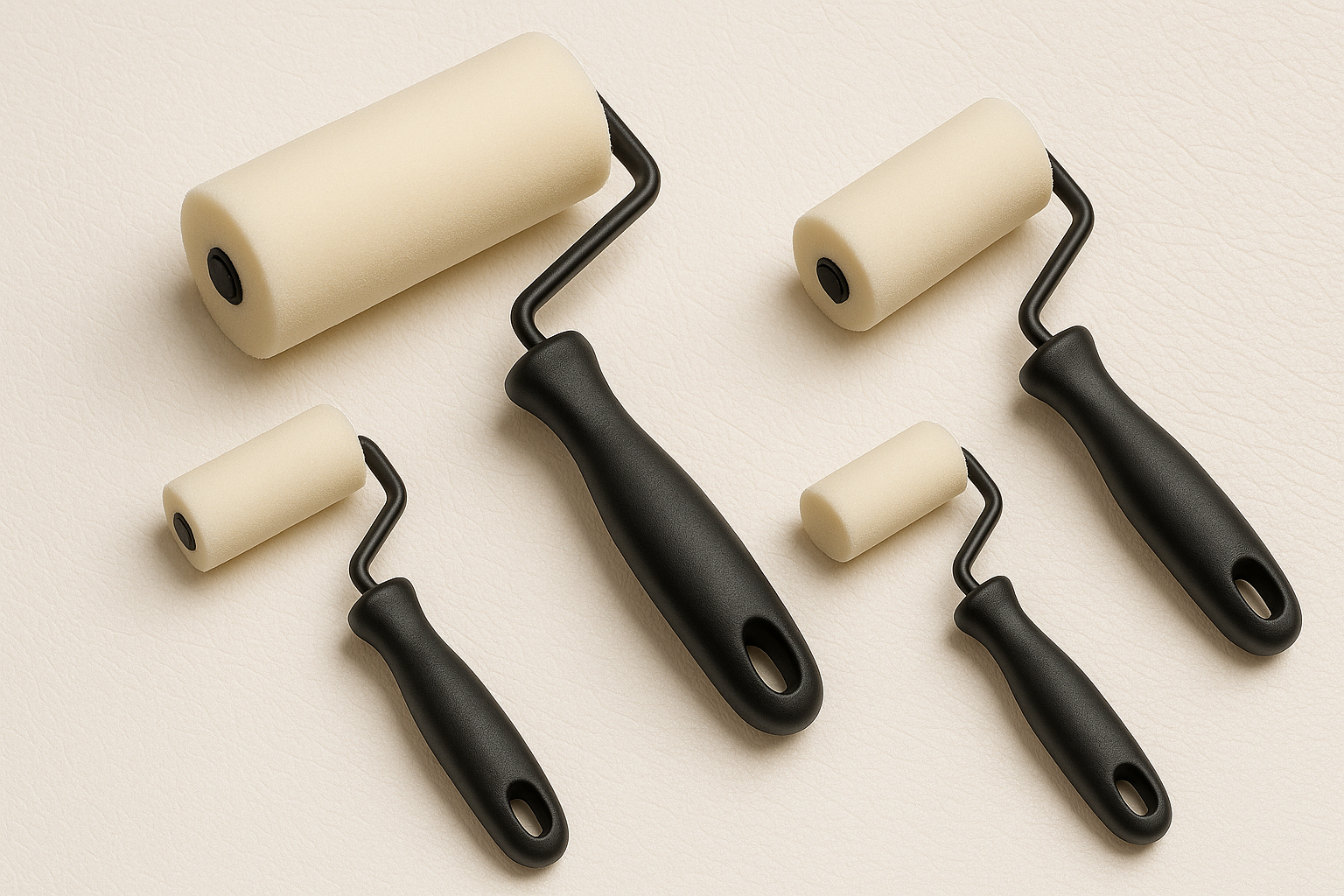 Roller sponges for evenly spreading conditioner